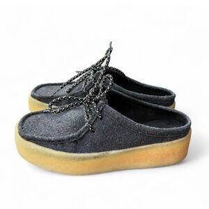 Clarks Black and Tan Loafers